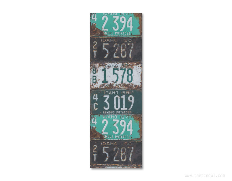 Bookmark - Vintage Idaho License Plates