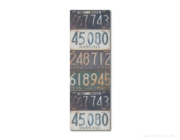 Bookmark - Vintage Massachusetts License Plates