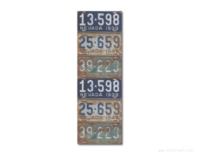 Bookmark - Vintage Nevada License Plates