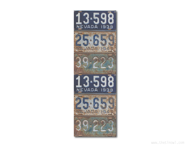 Bookmark - Vintage Nevada License Plates