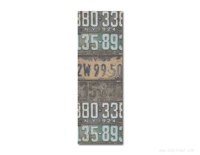 Bookmark - Vintage New York License Plates