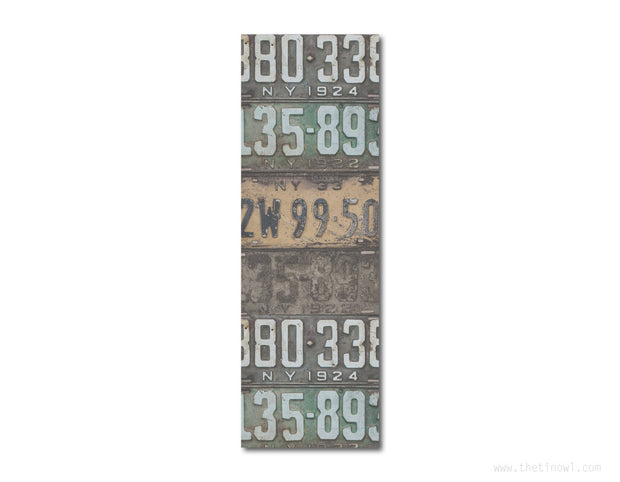 Bookmark - Vintage New York License Plates