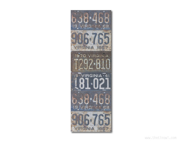 Bookmark - Vintage Virginia License Plates