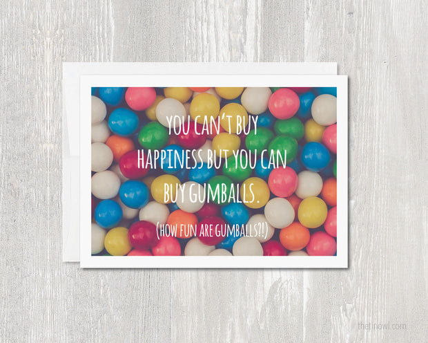 Greeting Card - Gumballs