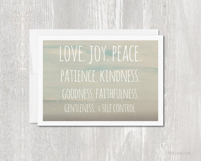 Greeting Card - Fruits of the Spirit