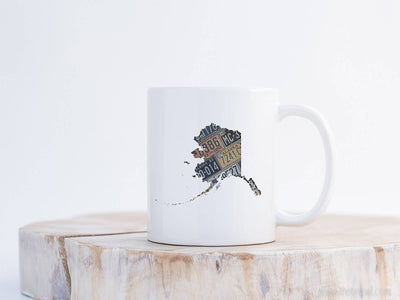 Alaska Vintage License Plate Mug | Coffee Mug 11 oz