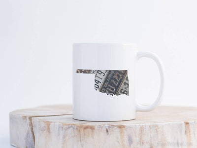 Oklahoma Vintage License Plate Mug | Coffee Mug 11 oz