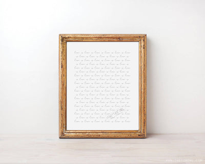 Love is Love is Love is Love - Minimalist Print