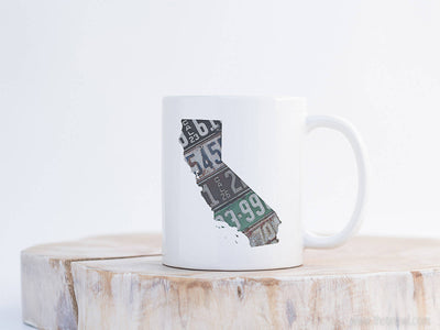 California Vintage License Plate Mug | Coffee Mug 11 oz