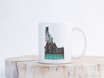 Idaho Vintage License Plate Mug | Coffee Mug 11 oz
