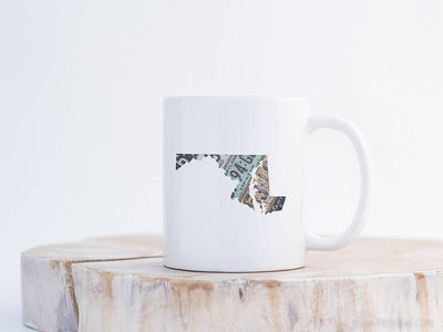 Maryland Vintage License Plate Mug | Coffee Mug 11 oz