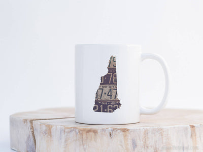 New Hampshire Vintage License Plate Mug | Coffee Mug 11 oz