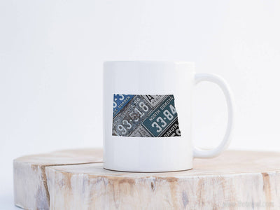 North Dakota Vintage License Plate Mug | Coffee Mug 11 oz