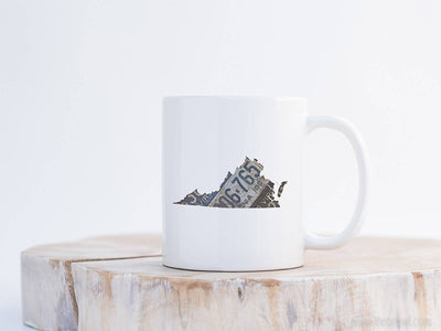 Virginia Vintage License Plate Mug | Coffee Mug 11 oz