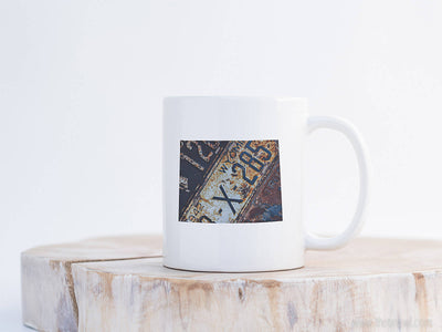 Wyoming Vintage License Plate Mug | Coffee Mug 11 oz
