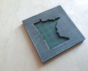 Minnesota Buffalo Plaid Art Magnet
