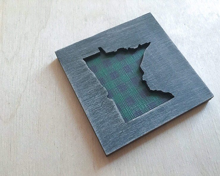 Minnesota Buffalo Plaid Art Magnet