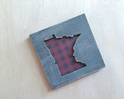Minnesota Buffalo Plaid Art Magnet