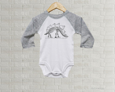 Baby Romper - Stegosaurus Skeleton