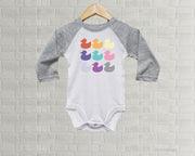Baby Romper - Duck Duck Gray Duck