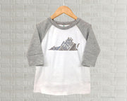Virginia Youth Raglan T-Shirt - Vintage License Plate Art