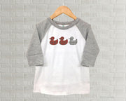Duck Duck Gray Duck Youth Raglan Shirt  - Toddler Buffalo Plaid