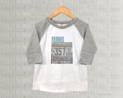 Utah Youth Raglan T-Shirt - Vintage License Plate Art