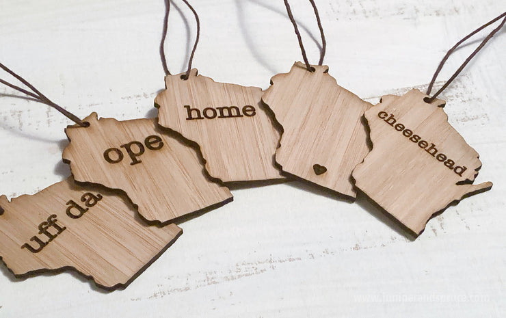 Ornament - Wisconsin Outline