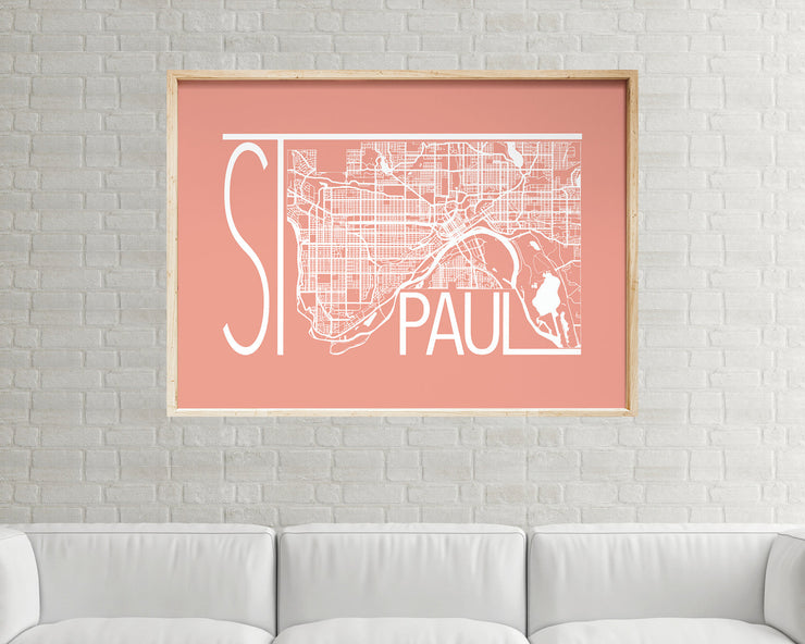St. Paul Map Print | Minnesota