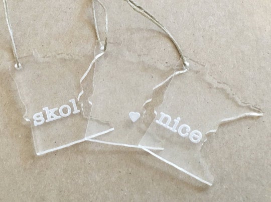 Minnesota Outline Ornament