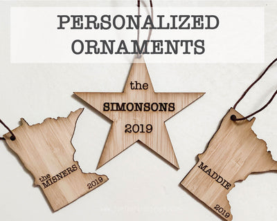 Personalized Minnesota Outline Ornament