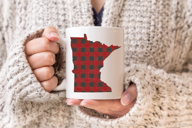 Coffee Mug - Minnesota Buffalo Plaid