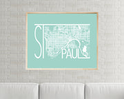 St. Paul Map Print | Minnesota