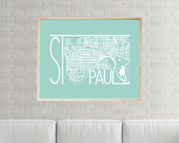 St. Paul Map Print | Minnesota