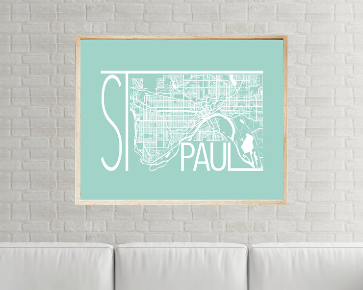 St. Paul Map Print | Minnesota