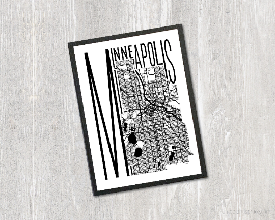 Magnet - Minneapolis Map